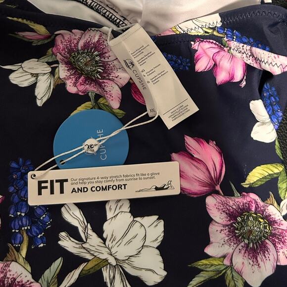 Cupshe Women's Floral Fit and Comfort 4 Way Stretch One Piece Swimsuit Size XXL - Picture 5 of 5